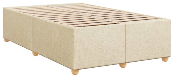 Rám postele bez matrace krémový 120 x 200 cm textil 3284727