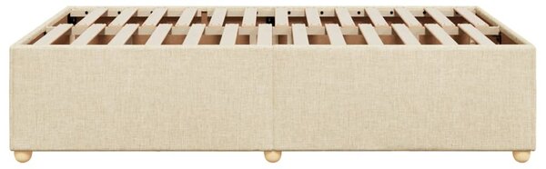 Rám postele bez matrace krémový 120 x 200 cm textil 3284727