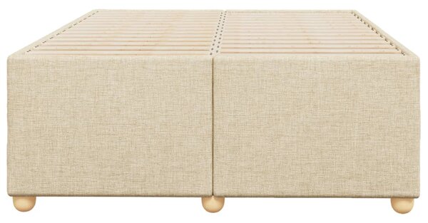Rám postele bez matrace krémový 120 x 200 cm textil 3284727
