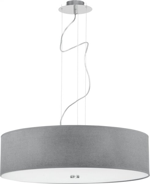 NOWODVORSKI Závěsné moderní osvětlení VIVIANE, 3xE27, 60W, 63cm, kulaté, šedé 6773