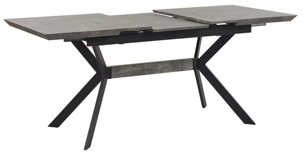 Rozkládací jídelní stůl BENSON Světle šedá 140/180 cm 80 cm