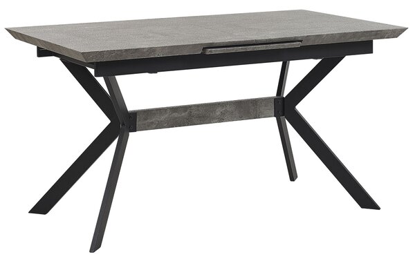 Rozkládací jídelní stůl BENSON Světle šedá 140/180 cm 80 cm