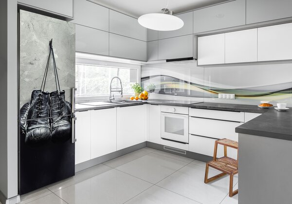 Tapeta nálepka na ledničku Boxerské rukavice FridgeStick-70x190-f-65131900