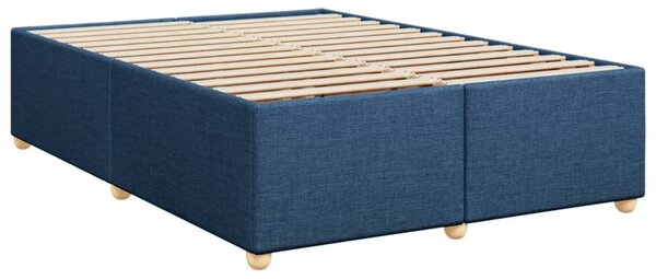 Box spring postel s matrací modrá 140x200 cm textil 3286702