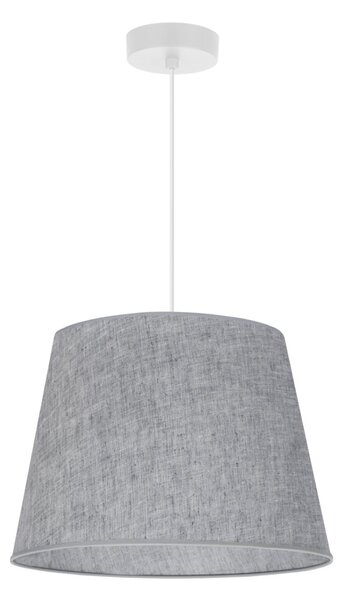 Závěsné svítidlo Jen, 1x šedé textilní stínítko, (fi 38 cm), w