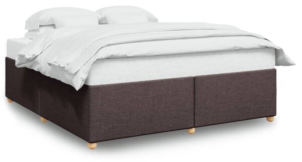 Rám postele bez matrace tmavě hnědý 180 x 200 cm textil 3284753