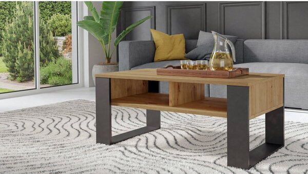 TP Living Konferenční stolek Lawa MODERN 2P dub artisan/černý