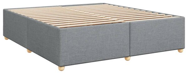 Box spring postel s matrací světle šedá 180 x 200 cm textil 3285394