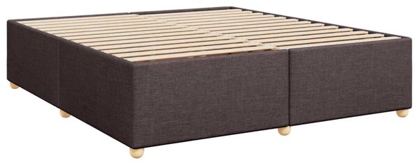 Rám postele bez matrace tmavě hnědý 180 x 200 cm textil 3284753