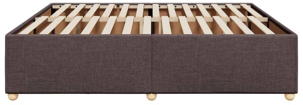 Rám postele bez matrace tmavě hnědý 180 x 200 cm textil 3284753