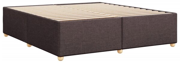 Rám postele bez matrace tmavě hnědý 180 x 200 cm textil 3284753