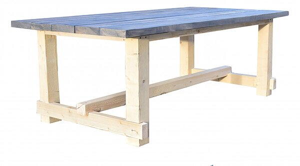 Stará Krása – Ruční výroba Selské jídelní stoly z trámů a fošen V - 77 cm / Š - 180 cm / H - 90 cm