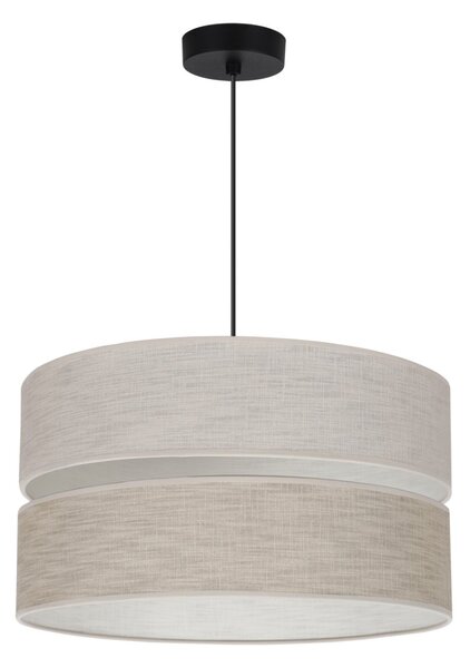 Závěsné svítidlo Jen, 1x béžové/světlobéžové textilní stínítko, (fi 40 cm), b
