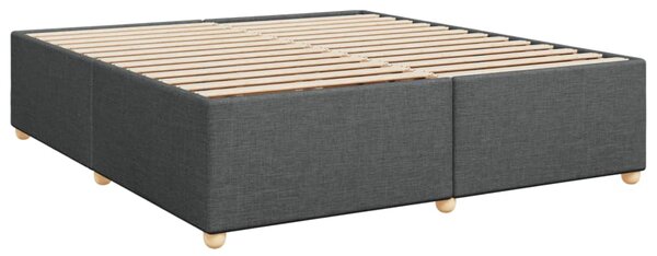 Box spring postel s matrací tmavě šedá 180x200 cm textil 3286767
