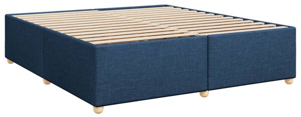 Box spring postel s matrací modrá 180x200 cm textil 3285400