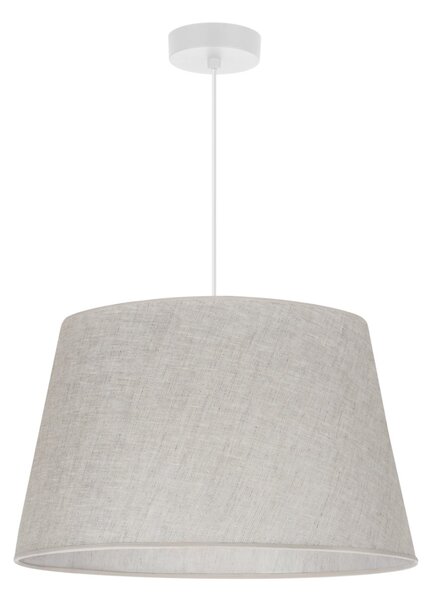 Závěsné svítidlo Len1, 1x světle béžové textilní stínítko, (fi 44 cm), w