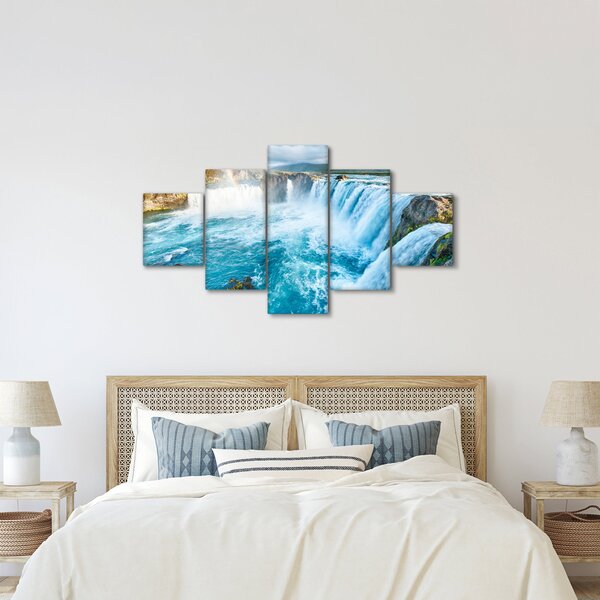 Obraz - Vodopád Godafoss (125x70 cm)