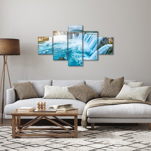 Obraz - Vodopád Godafoss (125x70 cm)
