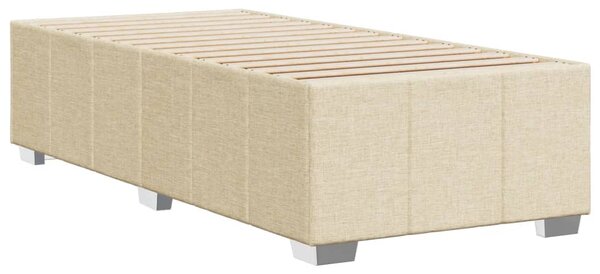 Rám postele bez matrací krémově 80x200 cm textil 3284795