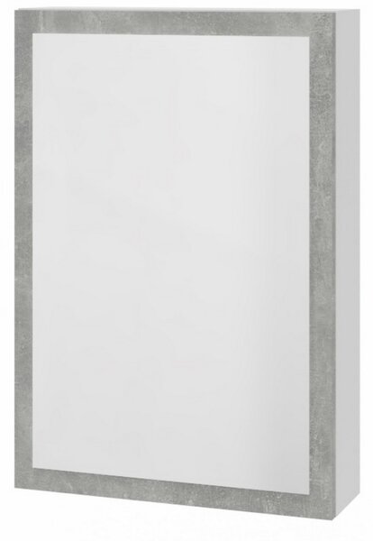 Zrcadlová skříňka HOLLY bílá/šedý mramor