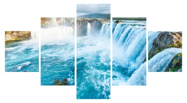 Obraz - Vodopád Godafoss (125x70 cm)