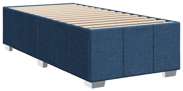 Box spring postel s matrací modrá 90x200 cm textil 3285448
