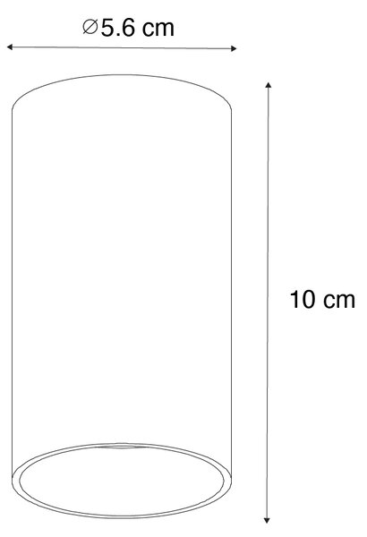 Chytré přisazené bodové svítidlo tmavě bronzové vč. Wifi GU10 50 mm - Tuba