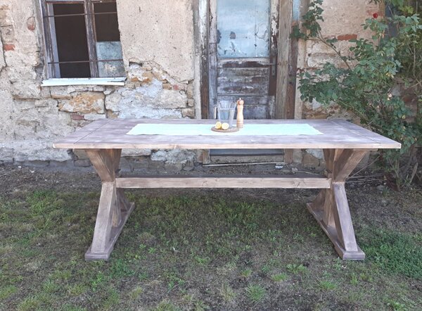 Stará Krása – Ruční výroba Venkovské a selské jídelní stoly z masivu 76 x 140 x 70 cm