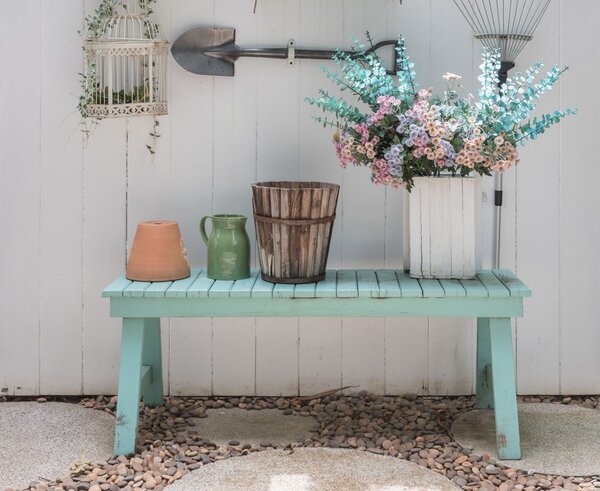 Stará Krása – Ruční výroba Provence lavice na zahradu 45 x 100 x 35 (V x D x H )