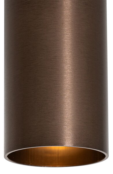 Chytré přisazené bodové svítidlo tmavě bronzové vč. Wifi GU10 50 mm - Tuba