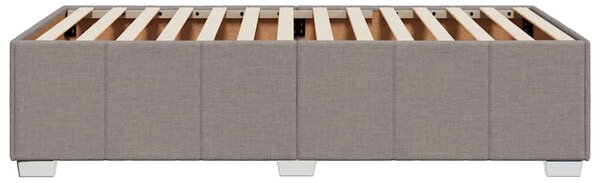 Rám postele bez matrace taupe 100 x 200 cm textil 3284815