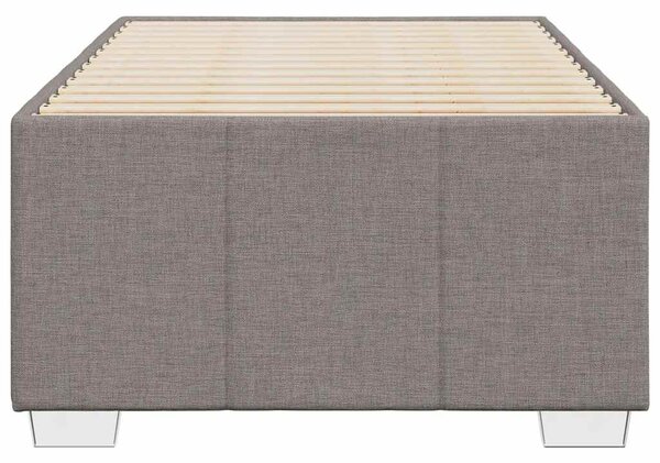 Rám postele bez matrace taupe 100 x 200 cm textil 3284815