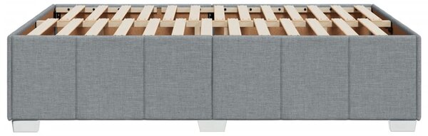 Rám postele bez matrací světle šedá 120x190 cm textil 3284818