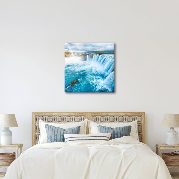 Obraz - Vodopád Godafoss (30x30 cm)