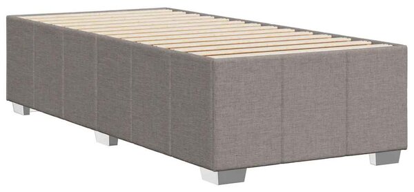 Rám postele bez matrace taupe 100 x 200 cm textil 3284815