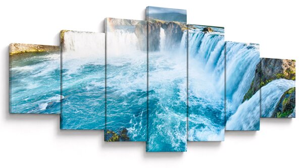 Obraz - Vodopád Godafoss (210x100 cm)