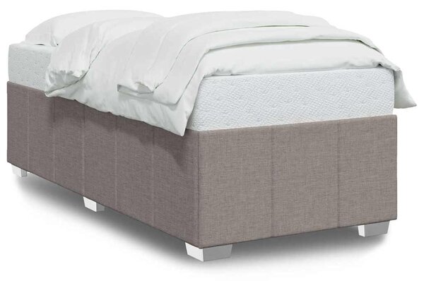 Rám postele bez matrace taupe 100 x 200 cm textil 3284815