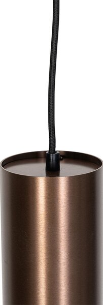Chytré závěsné svítidlo tmavě bronzové vč. Wifi GU10 50mm - Tubo