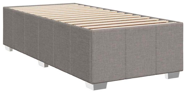 Rám postele bez matrace taupe 100 x 200 cm textil 3284815