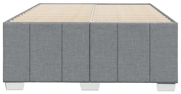 Rám postele bez matrací světle šedá 120x190 cm textil 3284818