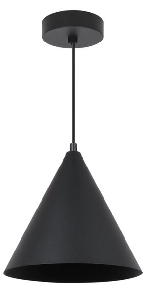 Závěsné svítidlo Soho, 1x černé kovové stínítko, (fi 25cm)