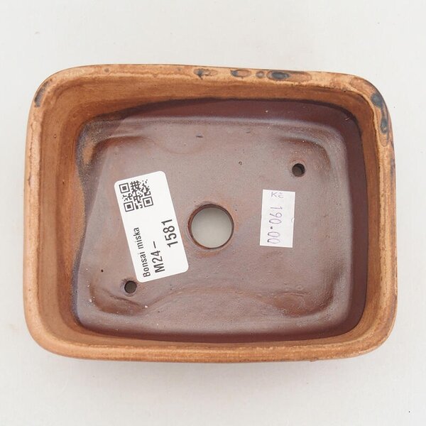 E-bonsai Keramická bonsai miska 12,5 x 10 x 4 cm růžová
