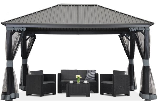 Kovový altán Sardinia Premium 3x6 Garden Point antracitový