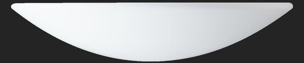 OSMONT AUR59878 AURA V9 stropní/nástěnné skleněné polovestavné svítidlo bílá IP44 4000 K 52W LED nouzové kombinované 3 h