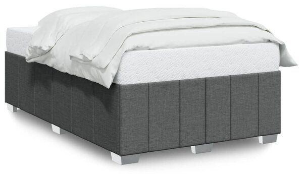 Rám postele bez matrace tmavě šedá 120 x 200 cm textil 3284826