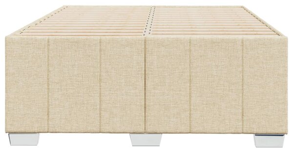 Rám postele bez matrací krémově 120x190 cm textil 3284823