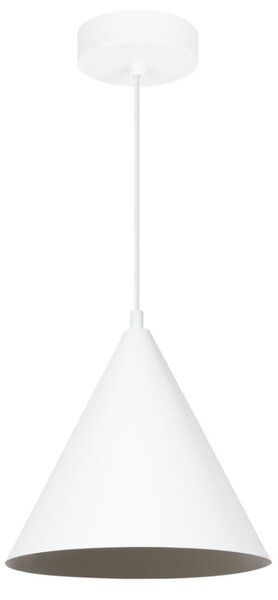 Závěsné svítidlo Soho, 1x bílé kovové stínítko, (fi 25cm)