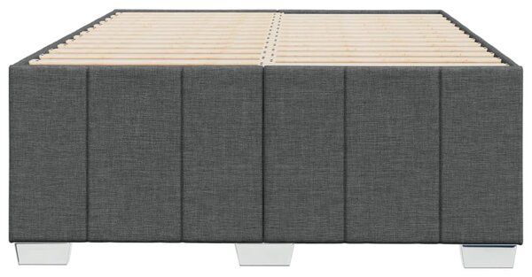 Rám postele bez matrace tmavě šedá 120 x 200 cm textil 3284826