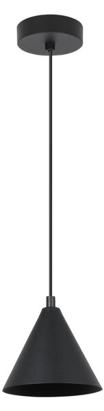 Závěsné svítidlo Soho, 1x černé kovové stínítko, (fi 14cm)