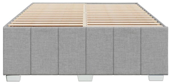 Rám postele bez matrace světle šedý 140 x 190 cm textil 3284832